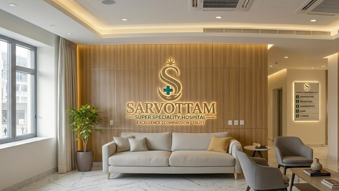 Sarvottam Hospital waiting lounge